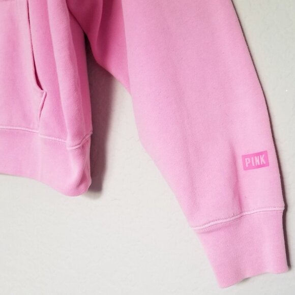 PINK Victoria's Secret Barbie Hoodie Sweatshirt Fleece Cozy Soft XS Lounge Top - Picture 7 of 15
